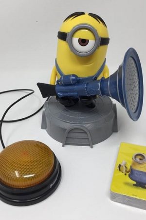 Special needs toy. Switch adapted fun Minion game and fart blaster in one.